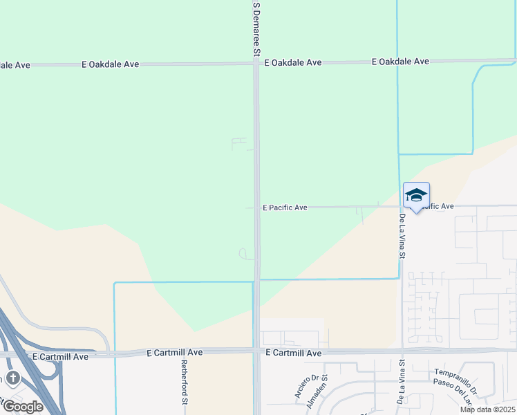 map of restaurants, bars, coffee shops, grocery stores, and more near 3704 North Hillman Street in Tulare
