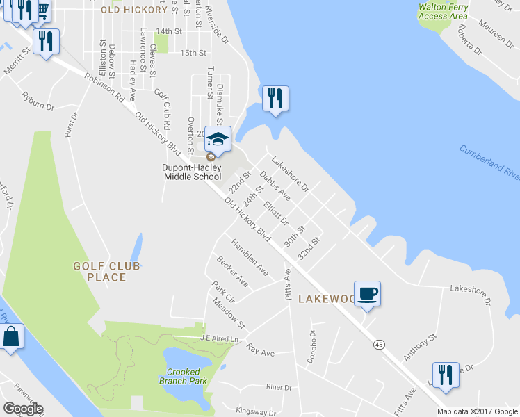 map of restaurants, bars, coffee shops, grocery stores, and more near 109 26th Street in Nashville