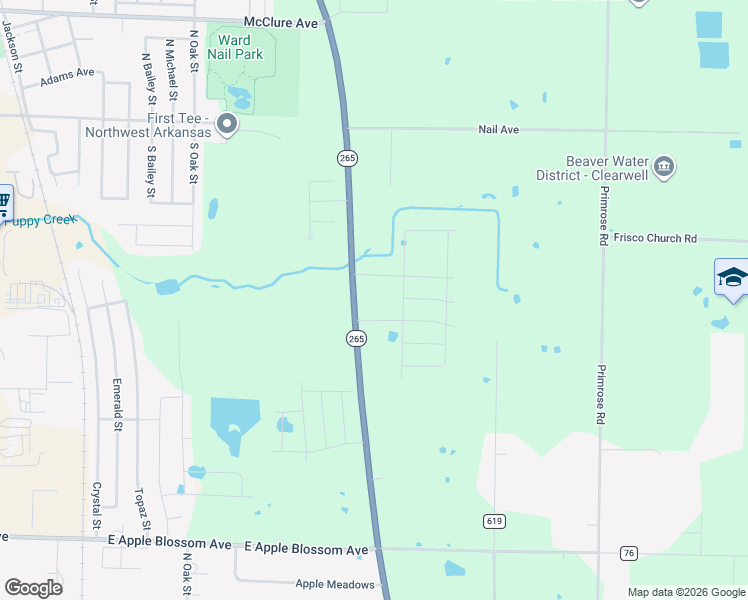 map of restaurants, bars, coffee shops, grocery stores, and more near South Old Wire Road in Lowell