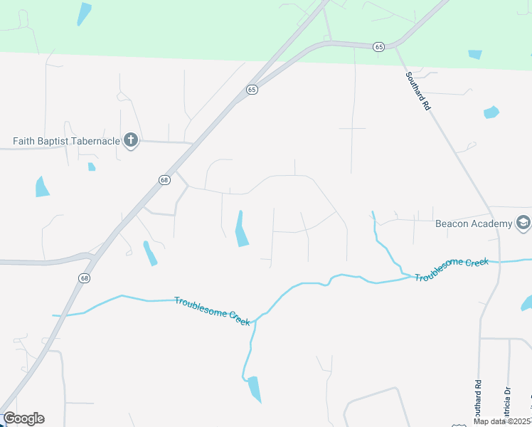map of restaurants, bars, coffee shops, grocery stores, and more near 8525 Springbirch Terrace in Stokesdale