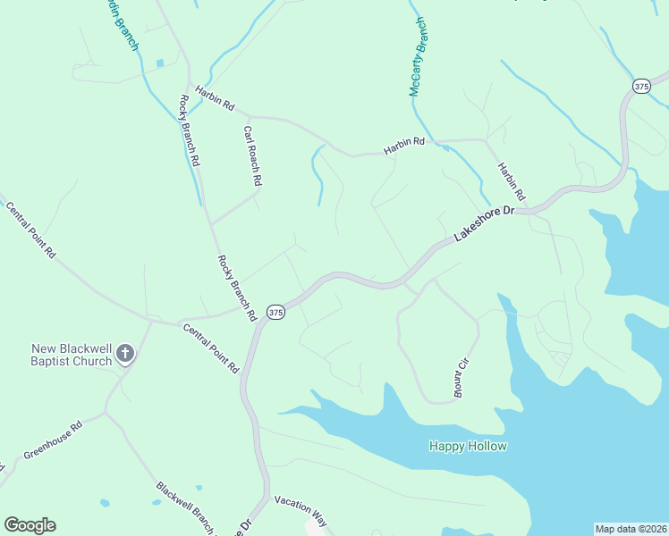 map of restaurants, bars, coffee shops, grocery stores, and more near 9880 Lakeshore Drive in Rutledge