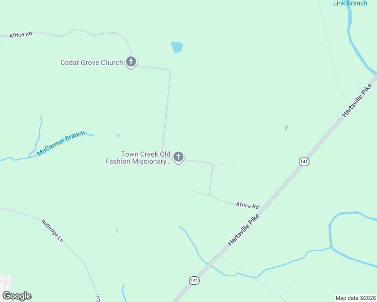 map of restaurants, bars, coffee shops, grocery stores, and more near 2121 Africa Road in Lebanon