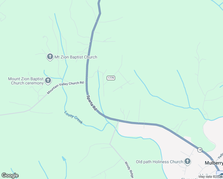 map of restaurants, bars, coffee shops, grocery stores, and more near 223 Holly Pine Street in North Wilkesboro