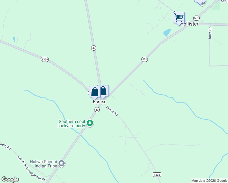 map of restaurants, bars, coffee shops, grocery stores, and more near 38437-38463 Highway 561 in Hollister