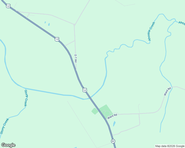 map of restaurants, bars, coffee shops, grocery stores, and more near 2447 U.S. 13 in Ahoskie