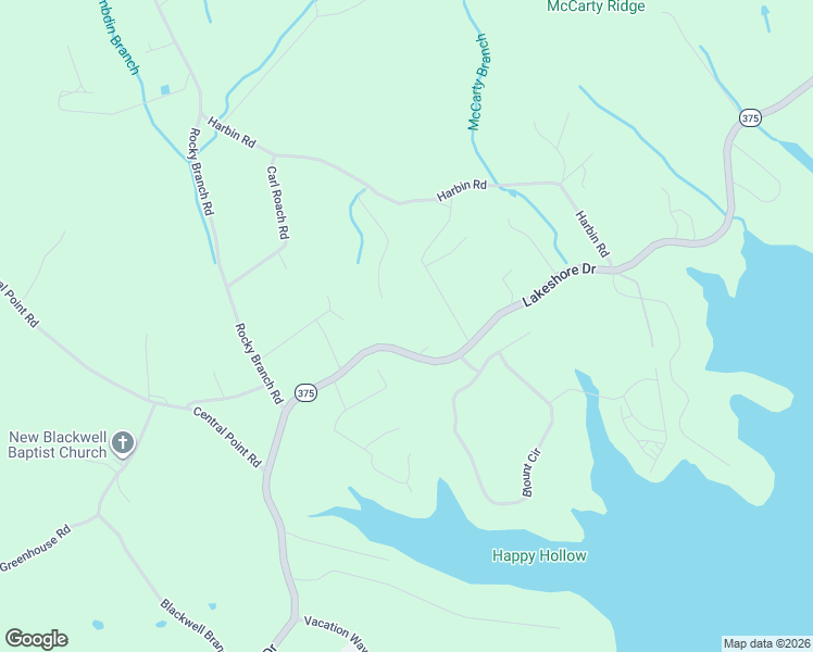 map of restaurants, bars, coffee shops, grocery stores, and more near 9880 Lakeshore Drive in Rutledge