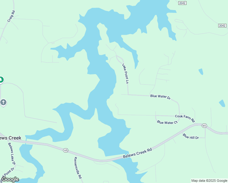 map of restaurants, bars, coffee shops, grocery stores, and more near 7100 Blue Water Drive in Belews Creek