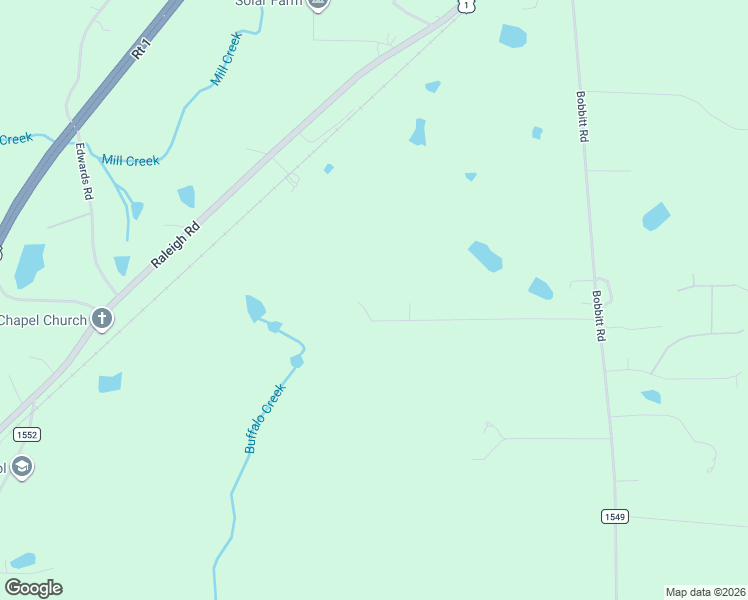 map of restaurants, bars, coffee shops, grocery stores, and more near 500 Buffalo Creek Lane in Kittrell