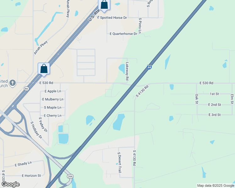 map of restaurants, bars, coffee shops, grocery stores, and more near 9924 East Swan Drive in Claremore