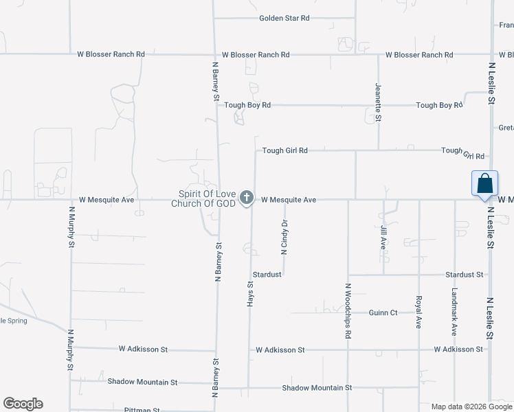 map of restaurants, bars, coffee shops, grocery stores, and more near 2861 West Mesquite Avenue in Pahrump