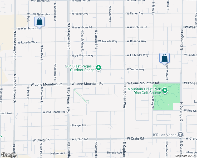 map of restaurants, bars, coffee shops, grocery stores, and more near 8970 West Lone Mountain Road in Las Vegas