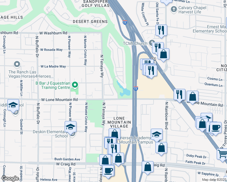 map of restaurants, bars, coffee shops, grocery stores, and more near 4810 Black Bear Road in Las Vegas