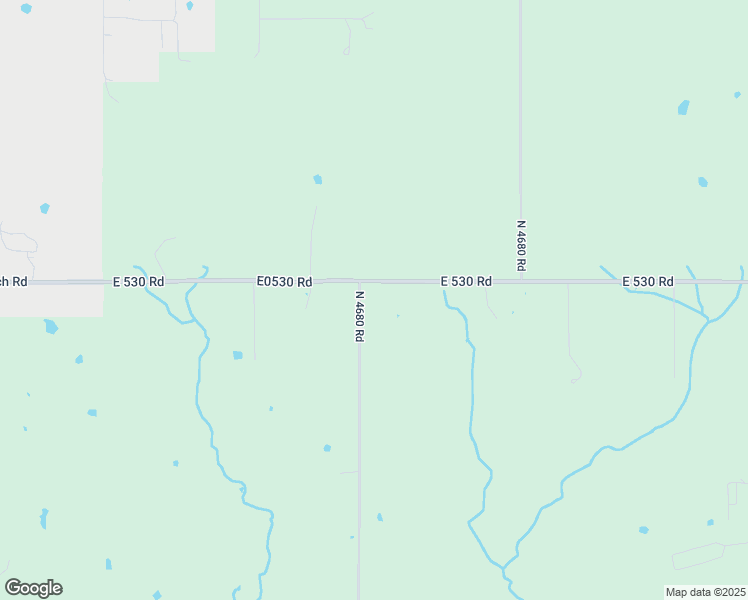 map of restaurants, bars, coffee shops, grocery stores, and more near 18683 East 530 Road in Colcord