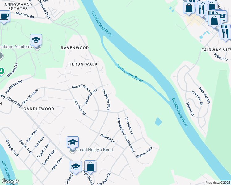 map of restaurants, bars, coffee shops, grocery stores, and more near 413 Quanto Court in Nashville