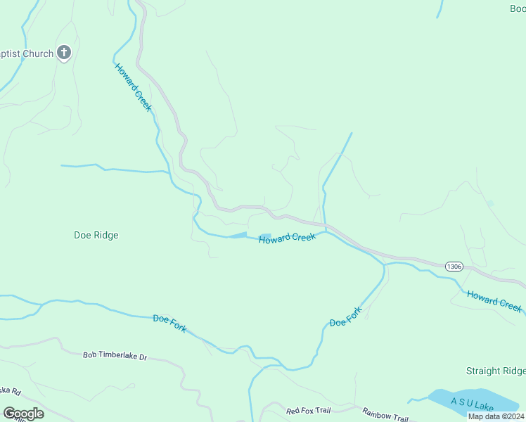 map of restaurants, bars, coffee shops, grocery stores, and more near 1951 Howard's Creek Road in Boone