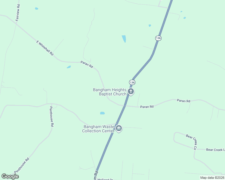 map of restaurants, bars, coffee shops, grocery stores, and more near 954 East Whitehall Road in Cookeville