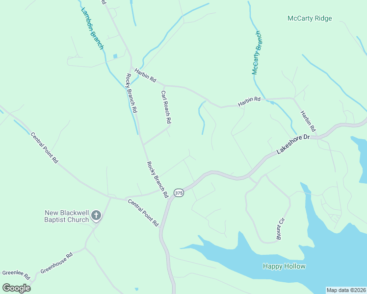 map of restaurants, bars, coffee shops, grocery stores, and more near 103 Eva Lane in Rutledge