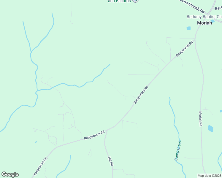 map of restaurants, bars, coffee shops, grocery stores, and more near 227 Weaver Ridge Road in Rougemont