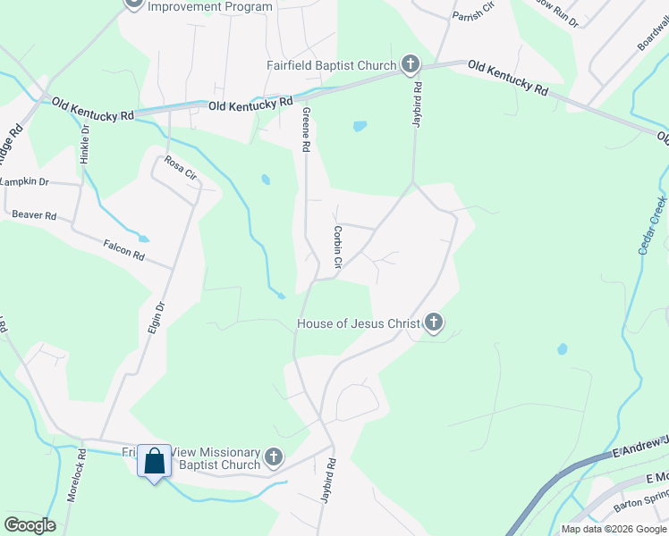 map of restaurants, bars, coffee shops, grocery stores, and more near 1311 Jaybird Road in Morristown