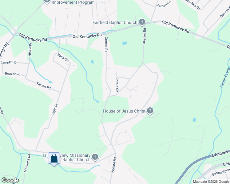 map of restaurants, bars, coffee shops, grocery stores, and more near 1311 Jaybird Road in Morristown