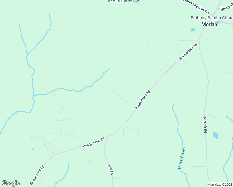 map of restaurants, bars, coffee shops, grocery stores, and more near 174 Weaver Ridge Road in Rougemont