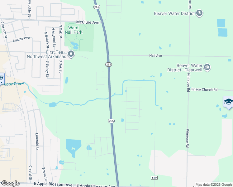 map of restaurants, bars, coffee shops, grocery stores, and more near 225 South Old Wire Road in Lowell