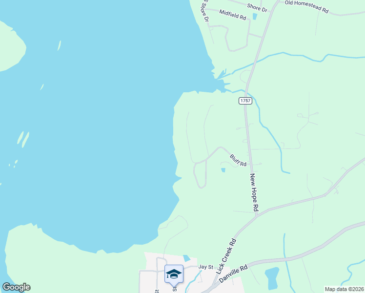 map of restaurants, bars, coffee shops, grocery stores, and more near 425 Bluff Road in Big Sandy