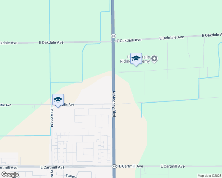 map of restaurants, bars, coffee shops, grocery stores, and more near 3901 North Mooney Boulevard in Tulare