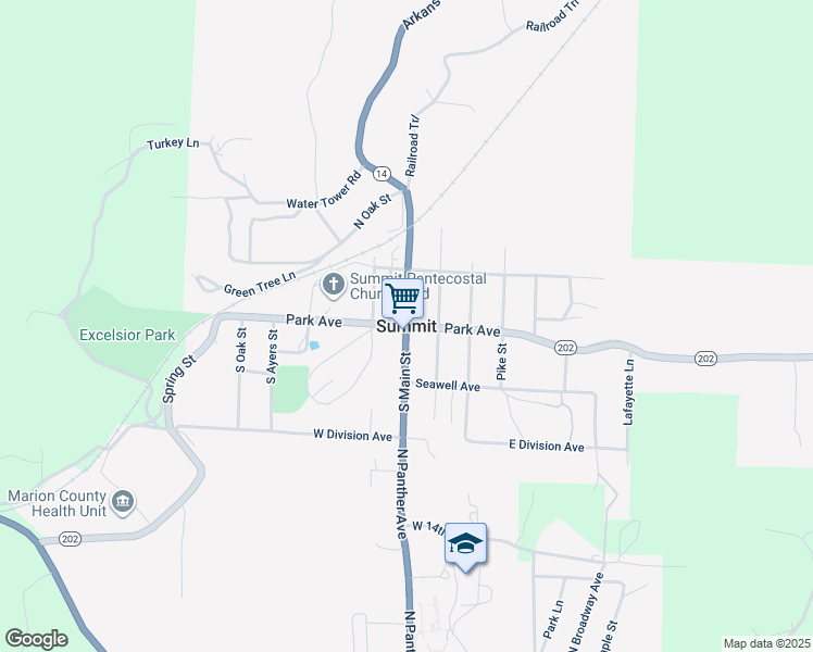 map of restaurants, bars, coffee shops, grocery stores, and more near in Summit