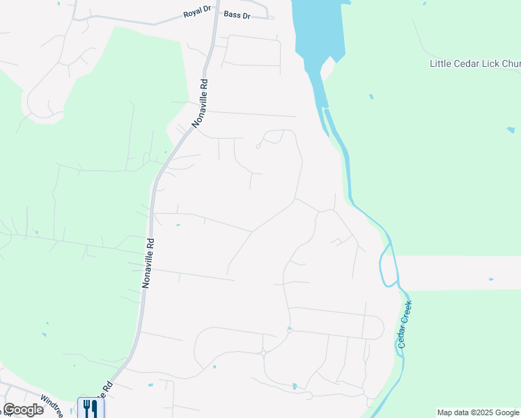 map of restaurants, bars, coffee shops, grocery stores, and more near 85 Spring Valley Drive in Mt. Juliet