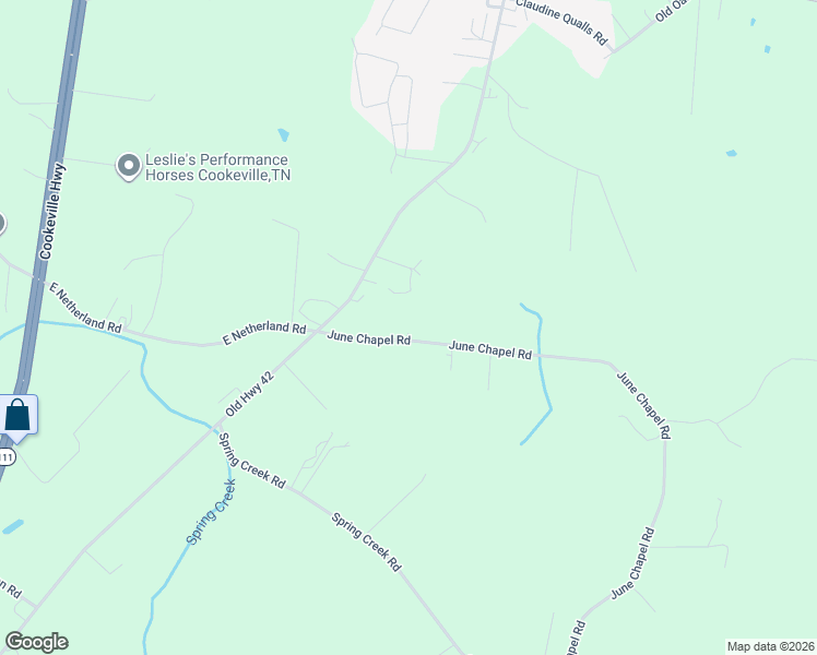 map of restaurants, bars, coffee shops, grocery stores, and more near 139 June Chapel Road in Cookeville