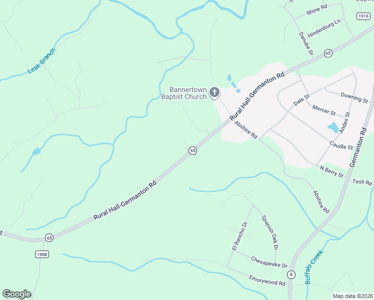 map of restaurants, bars, coffee shops, grocery stores, and more near 2111 Rural Hall-Germanton Road in Rural Hall