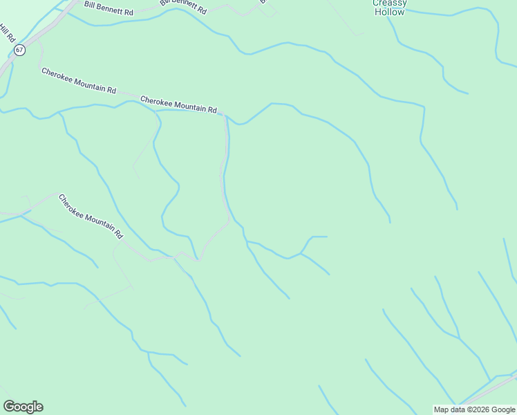 map of restaurants, bars, coffee shops, grocery stores, and more near 435 Cherokee Mountain Road in Jonesborough