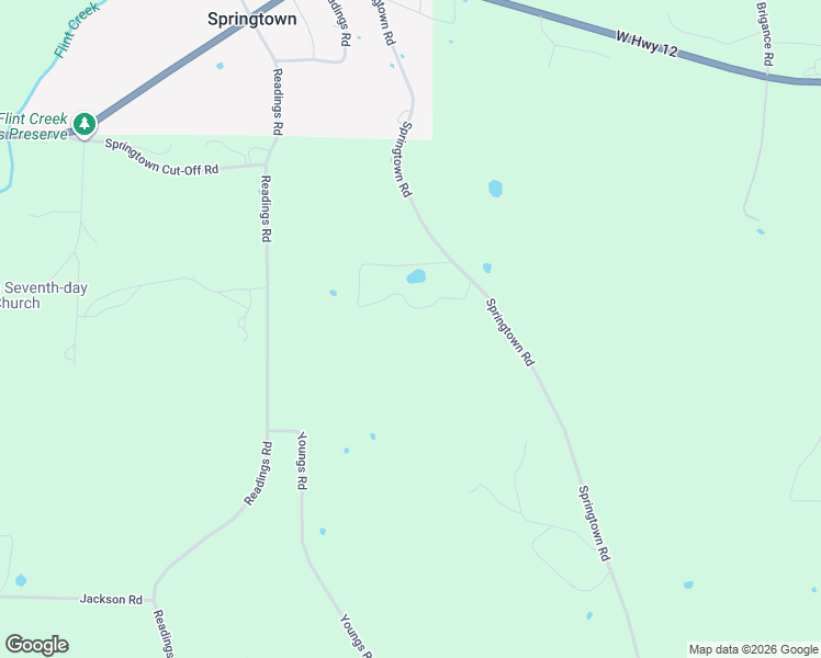 map of restaurants, bars, coffee shops, grocery stores, and more near in Springtown