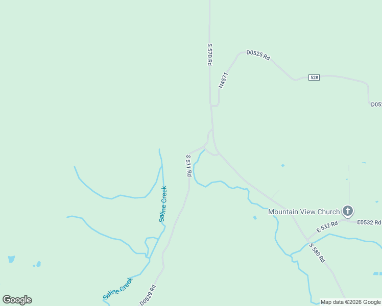 map of restaurants, bars, coffee shops, grocery stores, and more near 52991 South 571 Road in Rose