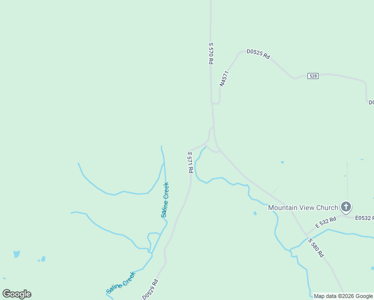 map of restaurants, bars, coffee shops, grocery stores, and more near 52991 South 571 Road in Rose