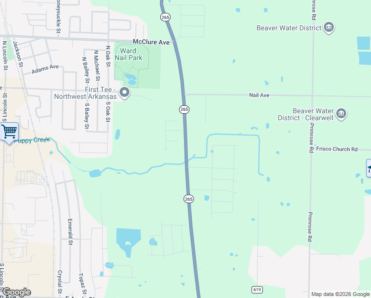 map of restaurants, bars, coffee shops, grocery stores, and more near South Old Wire Road in Lowell