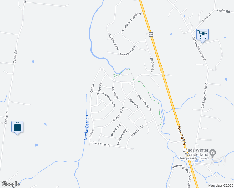 map of restaurants, bars, coffee shops, grocery stores, and more near 117 Scotts Drive in Lebanon