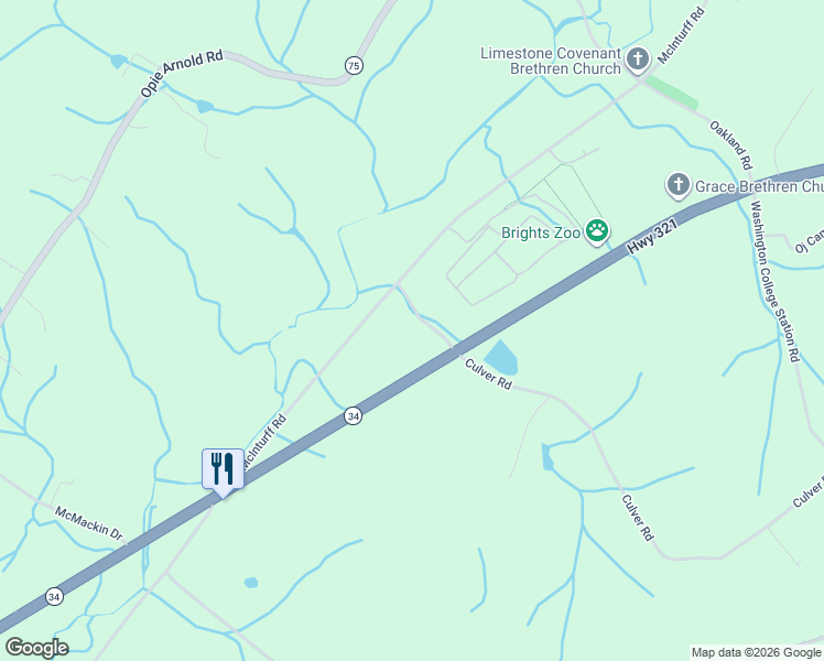 map of restaurants, bars, coffee shops, grocery stores, and more near 140 Culver Road in Limestone