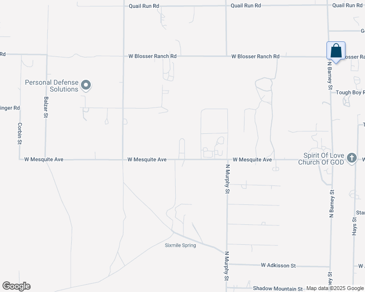 map of restaurants, bars, coffee shops, grocery stores, and more near 3720 West Mesquite Avenue in Pahrump