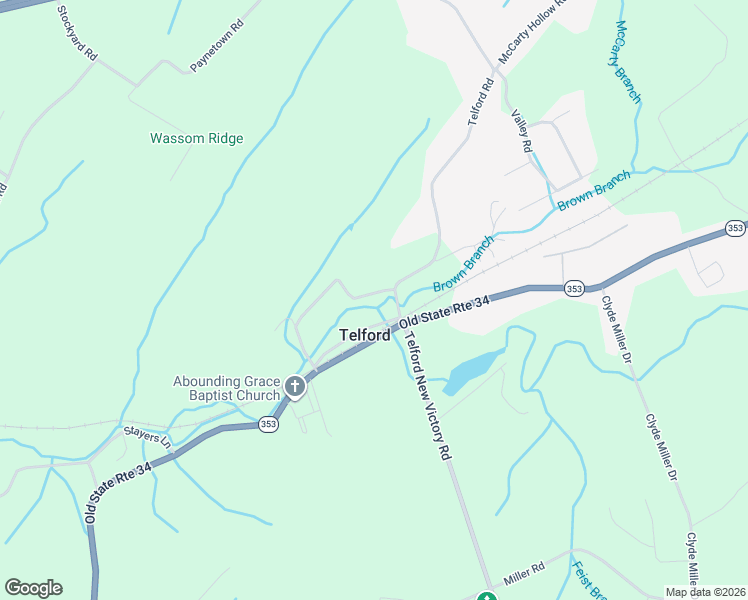 map of restaurants, bars, coffee shops, grocery stores, and more near 199 Methodist Ridge Road in Telford
