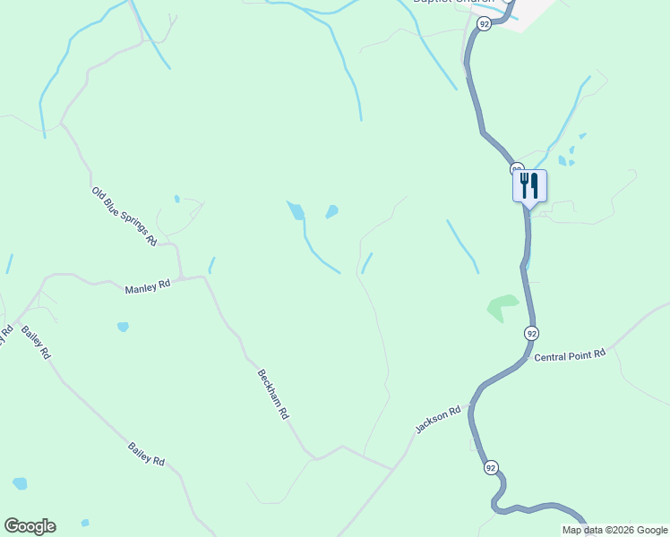 map of restaurants, bars, coffee shops, grocery stores, and more near 557 Carrol Greenlee Road in Rutledge