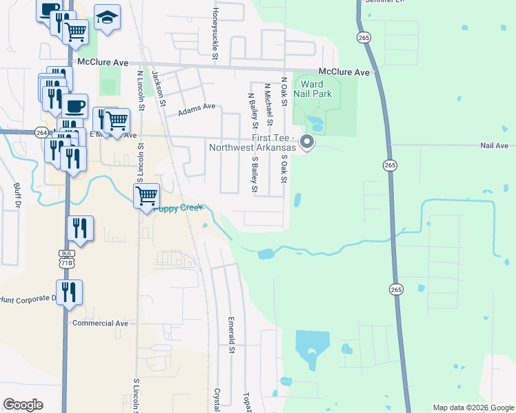 map of restaurants, bars, coffee shops, grocery stores, and more near 606 Ane Ave in Lowell