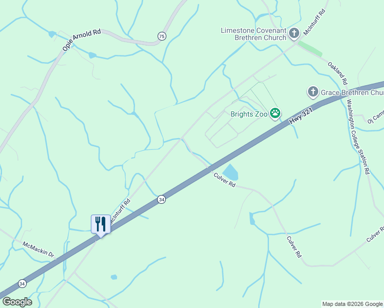 map of restaurants, bars, coffee shops, grocery stores, and more near 140 Culver Road in Limestone