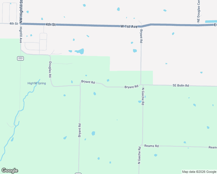map of restaurants, bars, coffee shops, grocery stores, and more near 12413 County Road 219 in Gentry