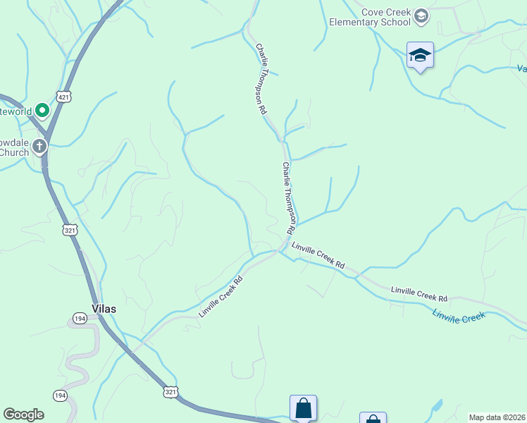 map of restaurants, bars, coffee shops, grocery stores, and more near 291 Palmers Peak in Vilas