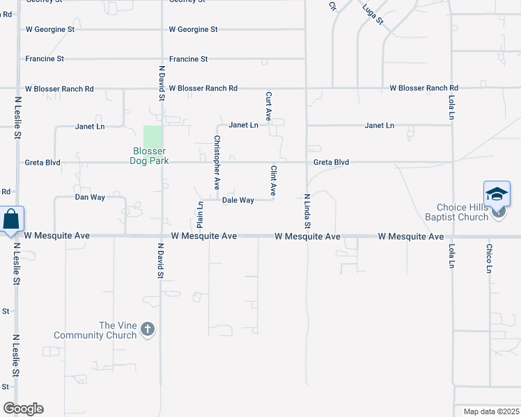map of restaurants, bars, coffee shops, grocery stores, and more near 1171 Dale Way in Pahrump