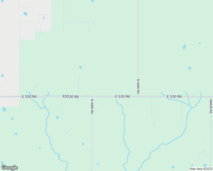 map of restaurants, bars, coffee shops, grocery stores, and more near 18683 East 530 Road in Colcord