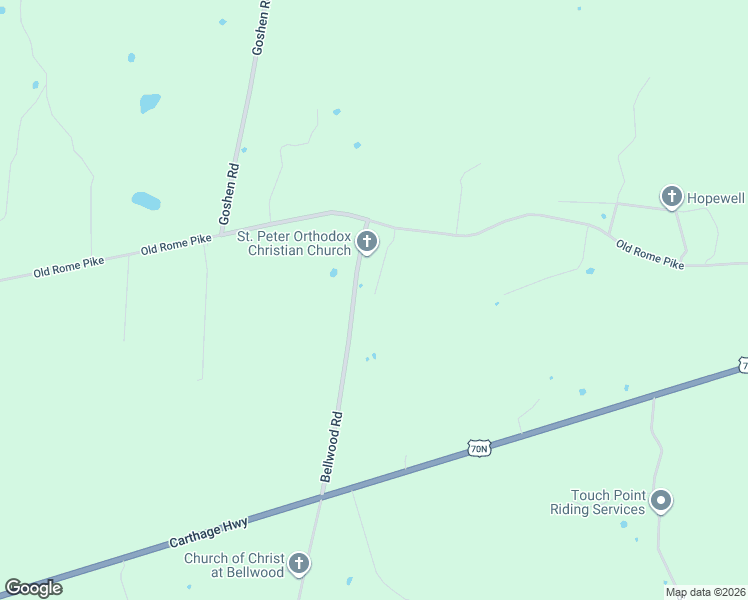 map of restaurants, bars, coffee shops, grocery stores, and more near 185 Bellwood Road in Lebanon