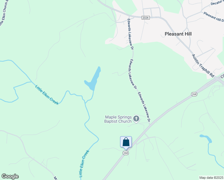 map of restaurants, bars, coffee shops, grocery stores, and more near 165 Edwards Lakeview Drive in Elkin